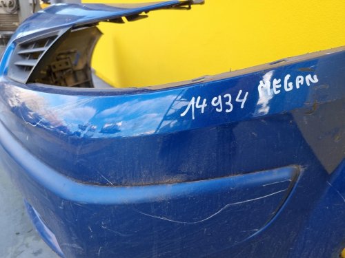 PŘEDNÍ NÁRAZNÍK RENAULT MEGANE II, MODRÝ, S MLHOVKAMA - 14934