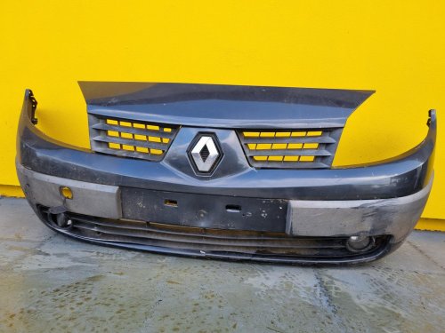 PŘEDNÍ NÁRAZNÍK RENAULT SCENIC II, ŠEDOMODRÝ, S MLHOVKAMA - 14932