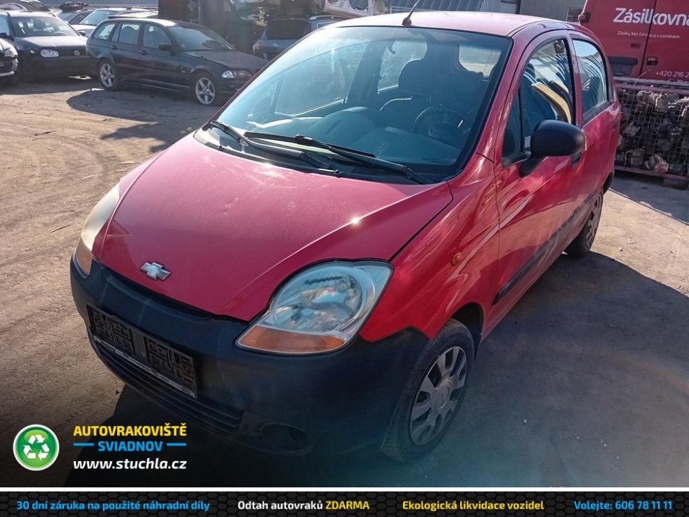 Chevrolet Spark 0.8 ( A08S3 ) 38kW r.2007 červená  na náhradní díly