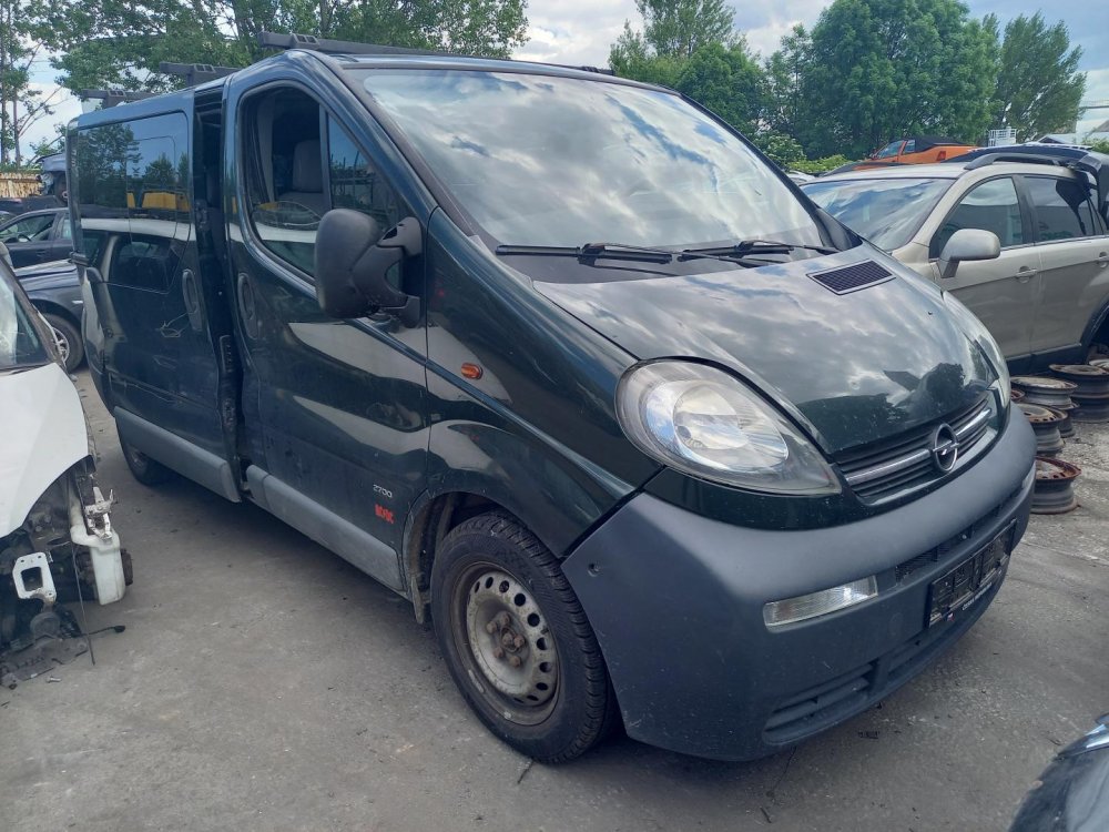 Opel Vivaro 1.9 DTI ( F9QU7 ) 74kW r.2002 zelená na náhradní díly 