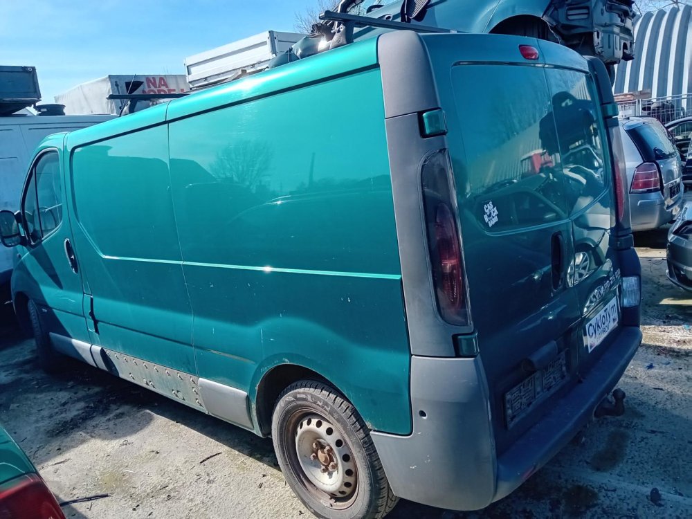 Opel Vivaro 2.5 DTI ( G9U - B7 , G9U 730  ) 99kW r.2003 zelená na náhradní díly